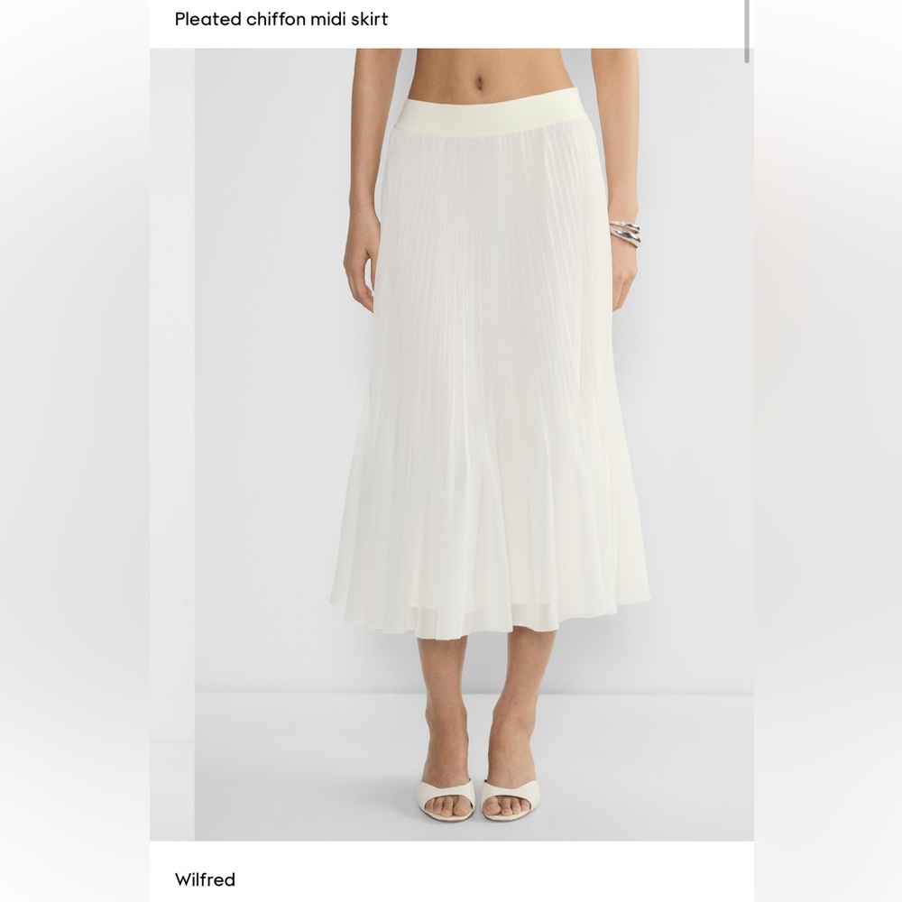 Aritzia chiffon pleated skirt